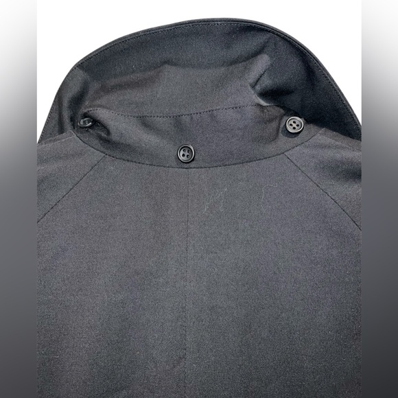 Theory Black Trench Coat - Picture 6 of 8